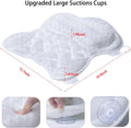 Bath Pillow, Tub Pillow for Bathtub Support Neck,Head and Back with Strong Non-Slip Suction Cups and Comfortabl 3D Airmesh Bath Pillow for Men and