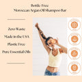 Aspen Kay Naturals Moroccan Argan Oil Shampoo Bar, Organic, Vegan, Volumizing Shampoo for Curly or Straight Hair. Citrus Scent, Paraben & Sulfate