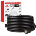 YAMATIC Pressure Washer Hose 25 FT 1/4", M22-14mm Females 25FT 3200PSI