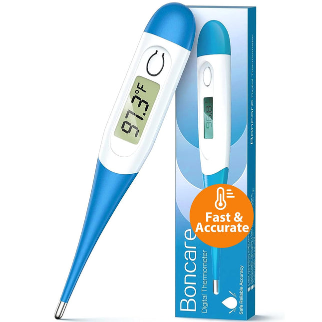 Boncare 10 Seconds Oral Thermometer for Adults and Kids - Accurate & Safe Rectal