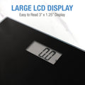 DMI Digital Talking Bathroom Scale, Sleek Tempered Glass, Clinically Accurate Measurements, Large LCD Screen, 440 lb. Weight Capacity 1