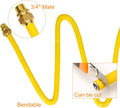CSST Male NPT Fitting Kit Brass Natural Gas Quick Connect Adapter 3/4'' Grill Propane Conversion Connector 2 Pack