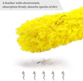 DELUX Microfiber Feather Duster Extendable Cobweb Duster with 100 inches Extra Long Pole, Bendable Head & Scratch-Resistant Hat for Cleaning