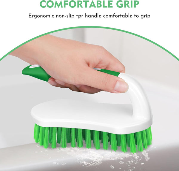 Setsail Scrub Brush, Heavy-Duty Scrub Brushes for Cleaning with Stiff Bristles Cleaning Brush for Shower, Bathroom, Carpet, Kitchen and Bathtub