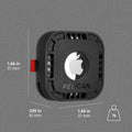 Pelican Protector 4-Pack AirTag Holder with 3M Adhesive Sticker - Black | Rugged and Shockproof Air Tag Case - Hidden AirTag Holder/Cover Stick On