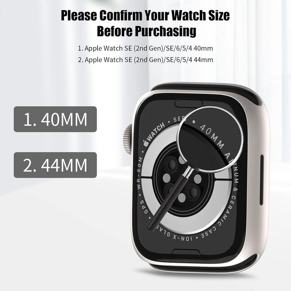COMMUTER 4 Pack Case Compatible with Apple Watch 40mm Series SE 3nd Gen 2025 SE 2/1 6 5 4 with Tempered Glass Screen Protector, Ultra-Thin Hard PC