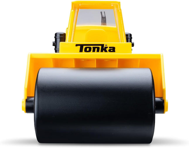 Tonka Steel Classics - Steam Roller - Made with Steel, Yellow Toy Truck, Boys an