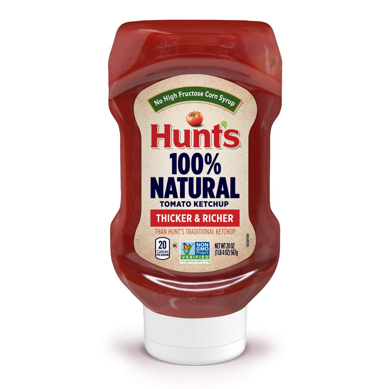 Hunt’s Tomato Ketchup, 20 oz. Squeeze Bottle Tomato 20 Ounce (Pack of 1)