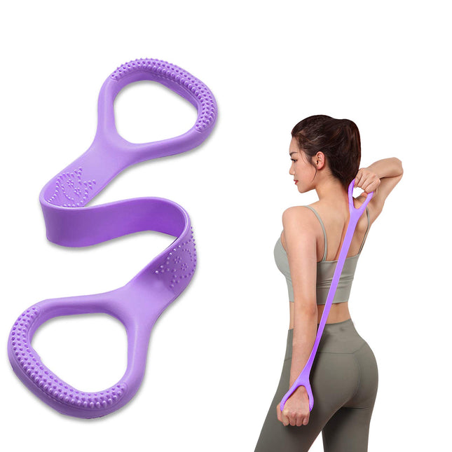 Figure 8 Fitness Resistance Band, Arm|Back Training Elastic Ropes - Pure Barre W