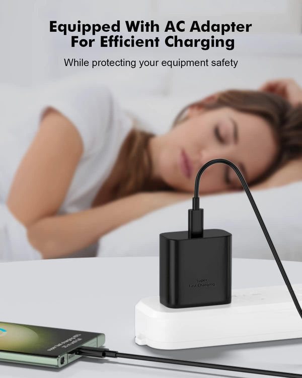 45W Super Fast Charger Type C with 10FT USB C Charger for Sam-Sung Galaxy S25 Ultra/Galaxy S24/S23 Ultra/S24/S24/S23/S22 Note S10/S9/S8, Galaxy
