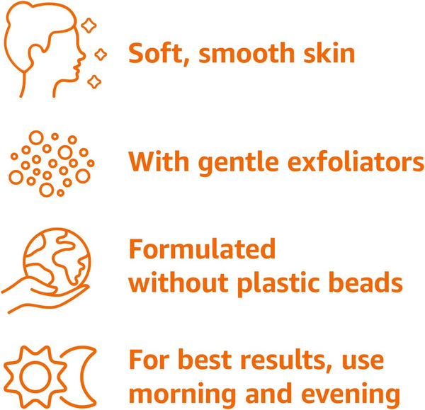 Amazon Basics Gentle Exfoliating Face Wash, Replenishing Daily Facial Cleanser, Refreshing, 6.78 fl oz (Pack of 1)