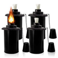 Torch Replacement Canisters, Bamboo Lantern Refillable Torches, Decorative Torch Canister Replacement for Yard, Patio, Deck, Garden, Party,