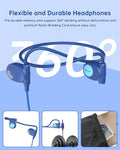 Kid Headphones for School, Air Conduction Open Ear Headphones, 3.5mm Jack Wired Cord, Ultra-Comfort, Ergonomic and Lightweight Design Perfect for