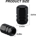Aluminum Tire Stem Valve Caps Wheel Valve Covers Car Dustproof Tire Cap Cover Accessories, Universal for SUV, Car, Bike and Motorcycle, Hexagon