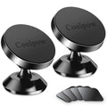 Coolpow【2 Packs Magnetic Phone Holder for Car【Strong Magnet】 Phone Holders for Your Car Phone Holder Mount【4 Metal Plate】 Universal Car