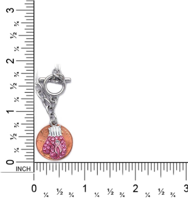Pink Ribbon Fight Against Breast Cancer Boxing Glove Charm Link Bracelet Pink Boxing Glove