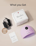 MelodySusie Compact Advanced UV LED Nail Lamp, P-Plus30F Nail Dryer with 3 Timers & Smart Sensor Cures All Gels, Especially Rhinestone Glue, Solid