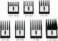 Miaco 7 Piece Universal Clipper Guide Comb Guard Set Compatible with Full Size Clippers Oster Classic 76, Oster A5, Andis AG, Andis BG, Wahl Senior