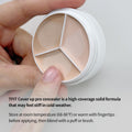 Multi-Use Pot Concealer - Triple Palette | High-Pigmented, Full Coverage & Crease-Proof | Korean Concealer for Dark Circles, Redness & Blemishes