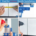 King&Charles Cabinet Hardware Jig & Automatic Center Punch Set. | Avoid Jitter Caused by Direct Drilling. Cabinet Handle Jig, Use for Handles and