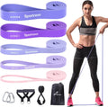 Resistance Bands Workout Set: 5 Levels Pull up Assist Bands 5-130Lb with Handles & Door Anchor