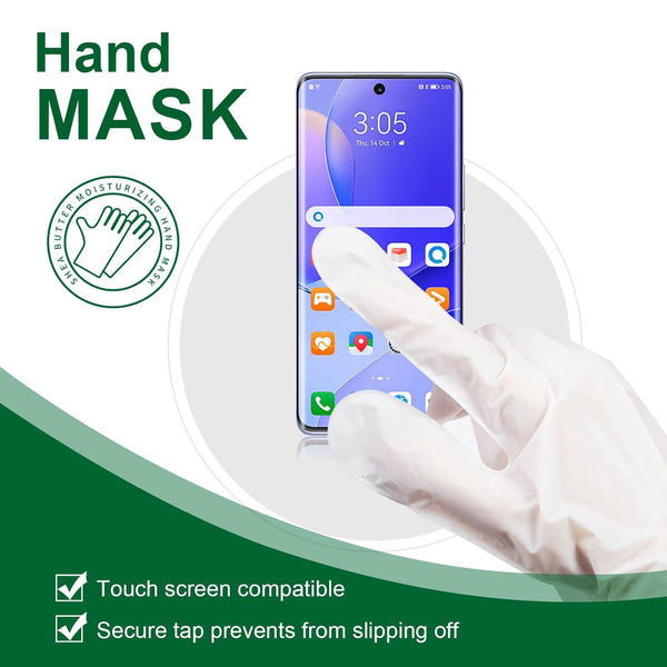 Moisturizing Hand Mask with Shea Butter and Goat Milk, Hydrating Hand Masks for Dry Cracked Hands, Dry Skin Moisturizer for Soft and Smooth Touch