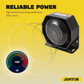 JAMTOM Compact High-Performance PA Siren Horn, 200W/8 Ohms Ultra Slim Sirens Speaker for Police, Ambulance, Engineer Vehicles (Capable with Any