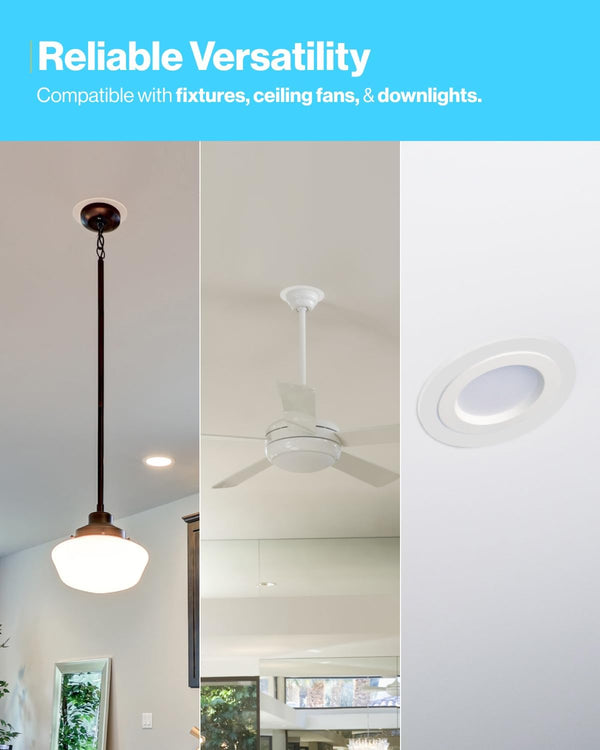 Sunco 6 Pack Goof Rings for 6 Inch Recessed Lights, Flush Mount, White, Can Light Trim Ring Cover, OD 8.6 Inch, ID 6.2 Inch, Paintable Surface,