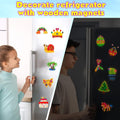 GWAHSA 30Pcs DIY Wooden Magnets, Glow in the Dark Wooden Art Craft Supplies Painting Kit for Kids Activities Party Favors for Boys Girls Ages 4-8