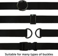 RETON Nylon Webbing Strap, 1 1/4 Inch Black Nylon Heavy Webbing Straps Durable Nylon Strap for Outdoor DIY Gear Repair, Backpack, Pet Collars,