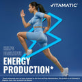 Vitamatic Vitamin B12 5000 Mcg â 365 Fast Dissolve Tablets Berry Flavor â Supports Energy Production & Nervous System Health â Non-Gmo,