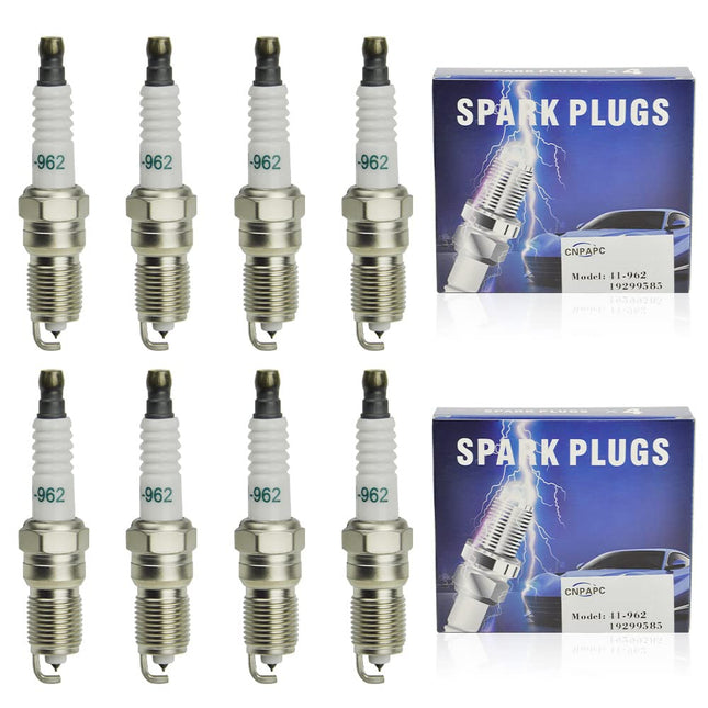 8Pcs 41-962 Upgrad Real Iridium Spark Plugs 19299585 for Chevrolet Chevy, GMC, Cadillac, Buick, Hummer, Pontiac,Silverad