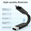 Multi Keychain Charging Cable Travel Portable Charger Cable Magnetic 4 in 1 USB C Cable Compatible with IP 15/15 Pro/ 15 Plus/ 15 Pro