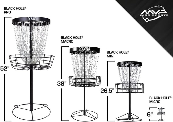 MVP Disc Sports Black Hole Micro Disc Golf Basket