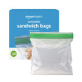 Amazon Basics Resealable Double Zipper Sandwich Storage Bags for Food Storage, 300 Count (Previously Solimo) 300 Count (Pack of 1)