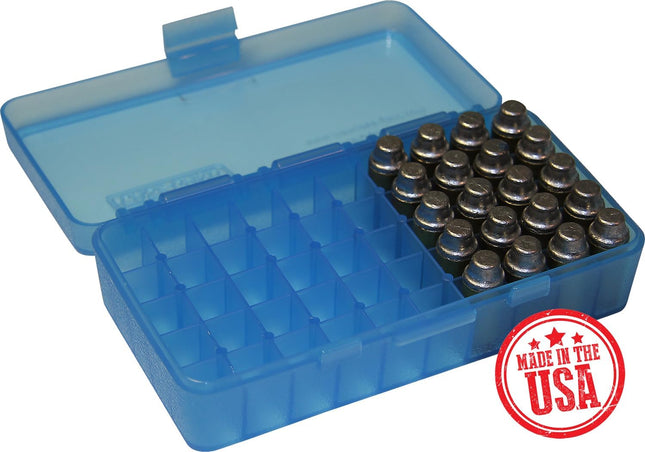 MTM 40/45/10MM Cal 50 round Flip-Top Ammo Box
