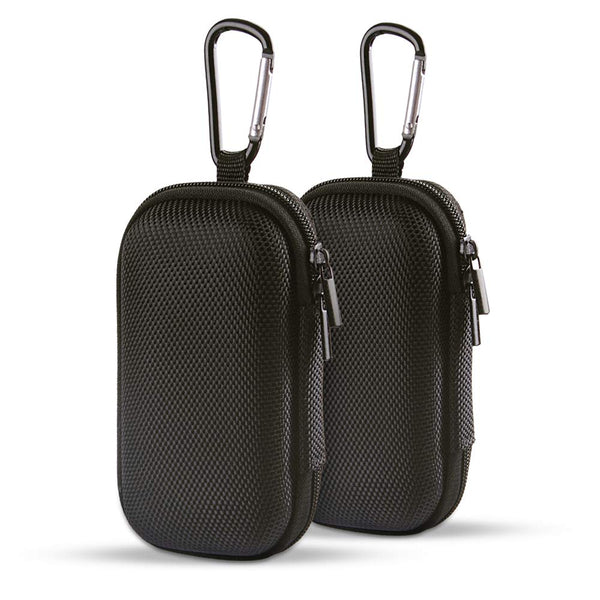 HOOTEK Durable MP3 Player Case, USB Flash Drive Case Bag Wallet, 2Pack EVA Shockproof Hard Carrying Travel Case Bag SD Memory Cards Cable