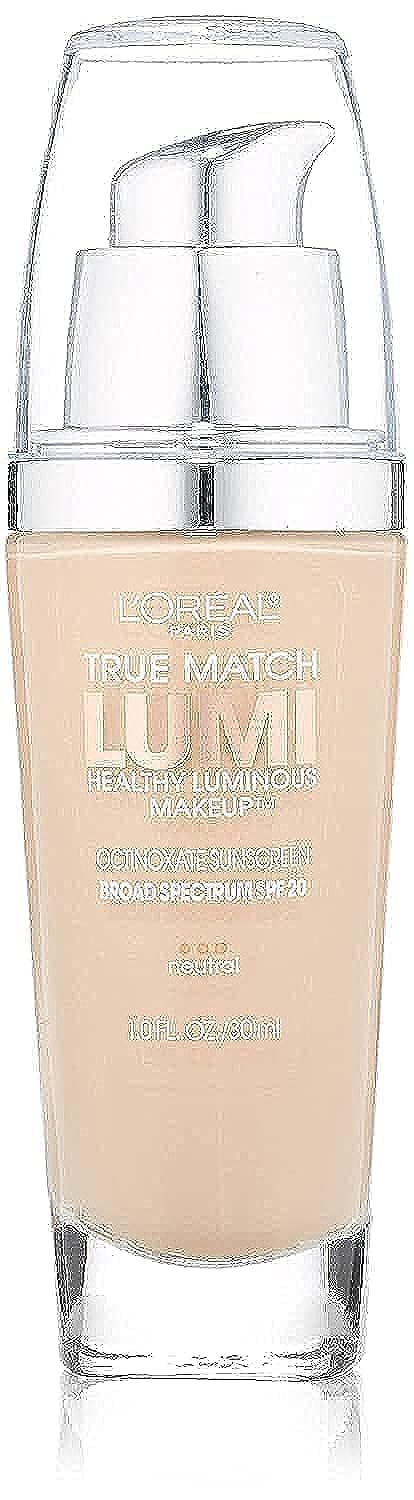 L'Oreal Paris True Match Lumi Healthy Luminous Makeup, N1-2 Soft Ivory Classic I