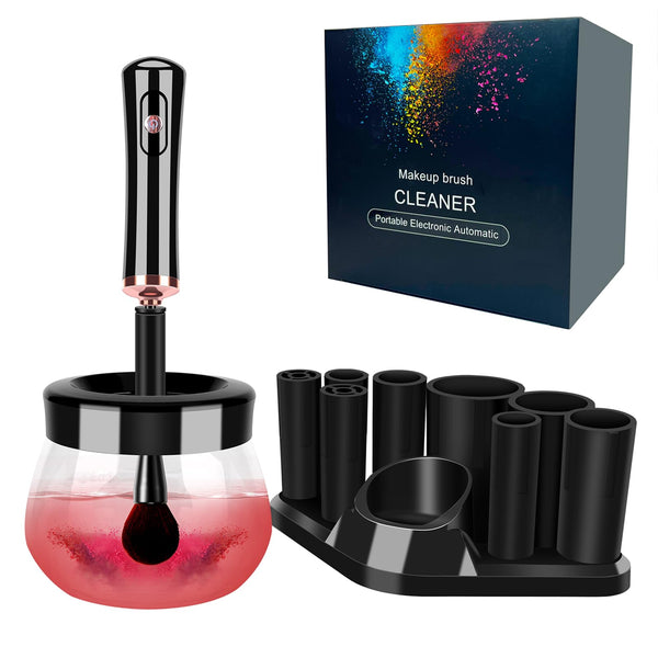 Makeup Brush Cleaner Dryer, Neeyer Super-Fast Electric Brush Cleaner Machine Automatic Brush Cleaner Spinner Makeup Brush Tools Black