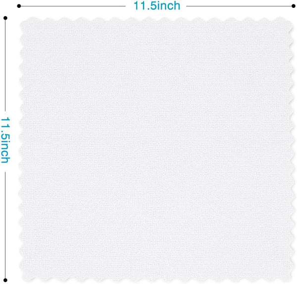 Orighty Microfiber Cleaning Cloth - 24 Pack, White Cleaning Rags 12x11 inch White 24 Pack