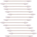 Pangda 400 Count Pointed Tip Cotton Swabs Double Tips Cotton Buds with Paper Stick for Household Cleaning Beauty Tools Personal Care Makeup