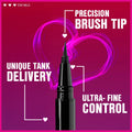 Wet N Wild Mega Last Breakup Proof Liquid Eyeliner - Ultra-Fine Brush, Waterproof, 16-Hour Long-Lasting Wear- Cruelty-Free & Vegan - Black