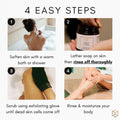 Exfoliating Glove Kessa Mitt Body Scrubber - Dead Skin Remover Shower Glove for Dead Skin Scrubbing and Deep Pore Cleansing - by Moroccansource (1
