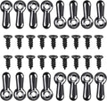160-Piece Metal Picture Frame Set with 160 Screws, Turn Button Fasteners, Black Frame Hardware, Hanging Hangers for Photos, Crafts, Posters