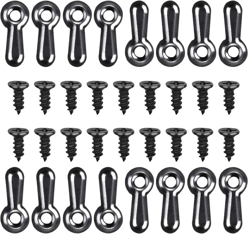 160-Piece Metal Picture Frame Set with 160 Screws, Turn Button Fasteners, Black Frame Hardware, Hanging Hangers for Photos, Crafts, Posters