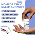 Genexa Sleepology for Adults | Melatonin Free Sleep Aid | Promotes Rest | Natural Vanilla & Lavender Flavor | Certified Organic & Non-GMO |