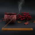 Bamboo Wood Incense Holder for Sticks with Adjustable Angle, Incense Burner with Ash Catcher, 9.8 Inches 1
