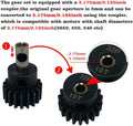 Globact 54T 0.8 32 Pitch Metal Steel 3956 Spur Gear with 15T/17T/19T Pinions Gear Set for Traxxas Slash 4x4 4WD/2WD VXL Rally VXL Stampede 4x4