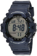 Casio Illuminator AE1500WH Series | 10-Year Battery | LED Backlight | 5-Alarms | 1/100 Sec Stopwatch | Men's Digital Watch Blue Standard