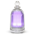 120ml Glass Essential Oil Diffuser, Ultrasonic Aroma Diffuser Glass Cover & Plastic Reservoir with Auto Shut-Off, 7 Colors LED Light for Home,